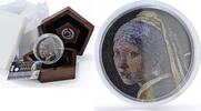 Palau 20 dollars Palau 20 dollars Jan Vermeer Art Girl with a Pearl Mosaic 3 oz silver coin 2019 -