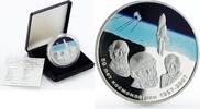 Mongolia 500 togrog Mongolia 500 togrog Soviet Space Exploration Sputnik-2 colored silver coin 2007 -