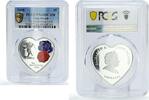 Cook Islands 5 dollars Cook Islands 5 dollars Everlasting Love Cupid Roses PR68 PCGS silver coin 2008 -