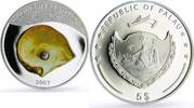Palau 5 dollars Palau 5 dollars Marine Life Pearl Oyster Pinctada Maxima Shell silver coin 2007 -