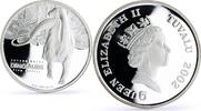 Tuvalu 5 dollars Tuvalu 5 dollars Prehistoric Fauna Seismosaurus Dinosaur proof silver coin 2002 -