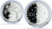 Turkey 30 lira Turkey 30 lira Poet Mevlana Rumi Village Scene Literature silver coin 2007 -