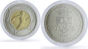 Andorra 20 diners Andorra 20 diners Sydney Olympic Games Discus Throw Matte silver gold coin 1998 -