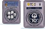 Bulgaria 10 leva Bulgaria 10 leva Intercosmos Cosmonauts Space KM-157 PR67 PCGS silver coin 1985 -