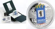 Niue 1 dollar Niue 1 dollar Yaroslavl Russia Coat of Arms colored proof silver coin 2010 -