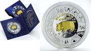 Niue 1 dollar Niue 1 dollar Year of the Pig gilded silver coin 2019 -