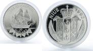 Niue 10 dollars Niue 10 dollars Masted Ship Resolution silver coin 1992 -