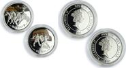 Niue 1 dollar Niue set of 2 coins Colosseum Citius and Fortius colored silver coin 2014 -