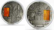 Palau 10 dollars Palau 10 dollars Neuschwanstein Castle with amber silver coin 2011 -