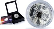 Cook Islands 5 dollars Cook Islands 5 dollars Vinales Meteorites Impacts Space proof silver coin 2020 -