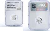 Mexico 1/10 oz Mexico Pillar Dollar 8 Reales 1732 Restrike 1/10 oz PF 68 NGC silver medal 1988 -