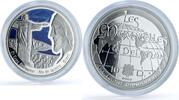 Andorra 10 diners Andorra 10 diners Christ Redeemer Brazil KM-429 Wonders Statue silver coin 2009 -