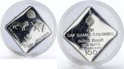 Sri Lanka 100 Rupees Sri Lanka 100 Rupees 5th South Asian Federation Games proof silver coin 1991 -