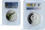 Vietnam 10000 dong Vietnam 10000 dong Year Snake Coloured KM-58 Lunar PR 68 PCGS silver coin 2001 -