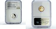 UAE 1 riyal Sharjah Emirate 1 riyal Da Vinci Mona Lisa Art KM-2 PF68 NGC silver coin 1970 -