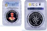 Brunei Darussalam 70 sen Brunei 70 sen Sultan Bolkiah 70th Anniversary Politics PR67 PCGS CuNi coin 2016 -