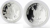 Cameroon 1000 francs Cameroon 1000 francs World Cup Soccer 2018 Sochi proof silver coin 2018 -