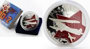 Cameroon 1000 francs Cameroon 1000 francs Weapon of Victory PO-2 Plane colored silver coin 2020 -