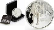Tuvalu 5 dollars Tuvalu 5 dollars Dinosaurs series Giganotosaurus proof silver coin 2002 -