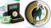 Niue 2 dollars Niue 2 dollars Year of the Goat colored proof silver coin 2015 -