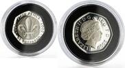 United Kingdom 50 pence Britain 50 pence 100th Anniversary of Scouting proof silver coin 2007 -
