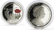 Falkland Islands 1 crown Falkland Islands 1 crown Centenary of WWI Cross of Sacrifice silver coin 2014 -