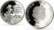 Niue 2 dollars Niue 2 dollars 75th Anniversary of Daisy Duck Disney proof silver coin 2015 -