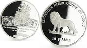 Congo 10 francs Congo 10 francs Panama Canal series Sailing Ship proof silver coin 2000 -