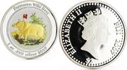 Fiji 2 dollars Fiji 2 dollars Year of the Pig series Formosan Wild Boar silver coin 2007 -