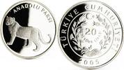 Turkey 20 lira Turkey 20 lira Animal series Anatolian Leopard proof silver coin 2005 -