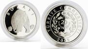 Turkey 20 lira Turkey 20 lira Animal series Brown Bear Grizley proof silver coin 2005 -