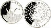 Turkey 20 lira Turkey 20 lira Animal series Five-Toed Jerboa proof silver coin 2005 -