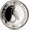 Belize 10 dollars Belize 10 dollars 10th Anniversary of Central Bank Jabiru Bird silver coin 1992 -
