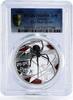 Tuvalu 1 dollar Tuvalu 1 dollar Danger Nature Red-Back Spider PR69 PCGS silver coin 2006 -