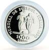 St.Thomas and Prince Islands 1000 dobras Sao Tome and Principe 1000 dobras Football World Cup in Italy silver coin 1990 -