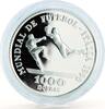 St.Thomas and Prince Islands 1000 dobras Sao Tome and Principe 1000 dobras Football World Cup Italy ball silver coin 1990 -