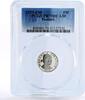Panama 10 centesimos Panama 10 centesimos 75th Anniversary of Independence PR70 PCGS nickel coin 1977 -