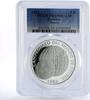 Panama 5 balboas Panama 5 balboas Football World Cup in Spain PR69 PCGS silver coin 1982 -