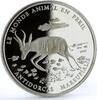 Cote d'Ivoire 1000 francs Ivory Coast 1000 francs Peril Wildlife Antidorcas Marsupialis silver coin 2009 -