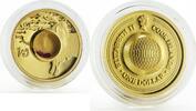 Cook Islands 1 dollar Cook Islands 1 dollar Gemstone Zodiac Signs Capricorn silver gilded coin 2003 -