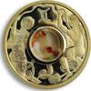 Cook Islands 1 dollar Cook Islands 1 $ Gemstone Zodiac Signs Gemini gemstone gilded silver coin 2003 -