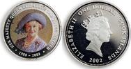 Cook Islands 1 dollar Cook Islands 1 dollar Her Majesty Queen Elizabeth Queen Mother silver coin 2002 -