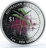 Cook Islands 1 dollar Cook Islands 1 dollar Ptychosperma Bleeseri Australian Flora silver coin 1999 -