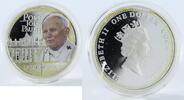 Cook Islands 1 dollar Cook Islands 1 dollar Pope John Paul II 1920-2005 colour proof silver coin 2005 -