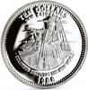 Bahamas 10 dollars Bahamas 10 dollars Columbus Discovers New World Ship proof silver coin 1988 -