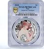 Niue 1 dollar Niue 1 dollar Alphonse Mucha Zodiac Series Aquarius PR70 PCGS silver coin 2010 -