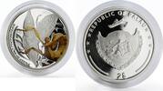 Palau 2 dollars Palau 2 dollars Spiny Leaf Insect colored proof silver coin 2011 -