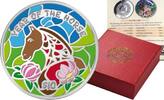 Fiji 10$ Fiji 2014 – 10$ Year of the Horse Lunar Chinese Calendar Color–1 oz Silver Coin -