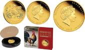 Australia 100$ Australia 2017 – 100$ Year Of The Rooster Lunar Series II – 1 oz Gold Proof Coin -
