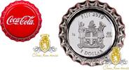 Fiji 1$ Fiji 2018 – 1$ Coca-Cola Bottle Cap – Silver Proof Coin -